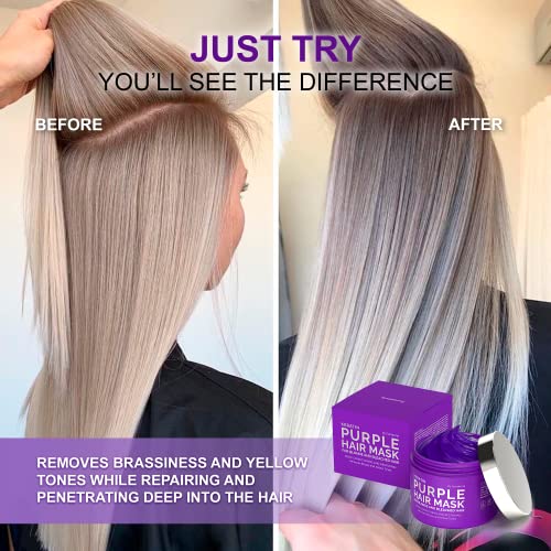 Sunatoria Keratin Purple Hair Mask Tratamento Profissional para reparo de cabelo, nutrição e beleza - máscara capilar - complexo