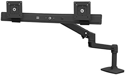 Ergotron - LX Dual Direct Monitor Arm, Vesa Month Mount - For2 Monitorsup para 25 polegadas, 2 a 11 libras - Matte Black