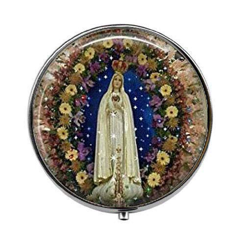 Nossa Senhora de Fátima - Caixa Católica de Píqueas de Photo de Arte - Caixa de Charme - Caixa de Candy de Vidro