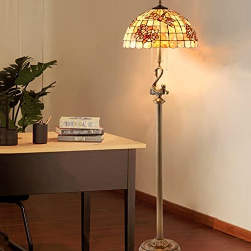 Ydjbj toda a lâmpada de piso de cobre abajur de alto valor de alto valor de sala de estar rústica francesa ao lado da