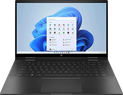 HP Envy X360 2-em-1 Laptop de tela sensível ao toque de 15,6 FHD, AMD Ryzen 5 5625U, 16 GB de RAM 256 GB SSD, Wi-Fi, Bluetooth, HDMI, Webcam, teclado retroiluminado, Windows 11 Home, Nightfall Black