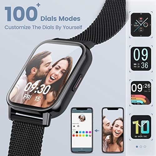 Akumaka Smart Watch Men, relógio inteligente de 1,80 AMOLED para telefones Android e iPhone, smartwatch IP68 à prova