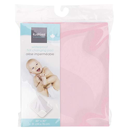 Kushies Deluxe Flannel Change Pad, Pink Crazy Bubbles