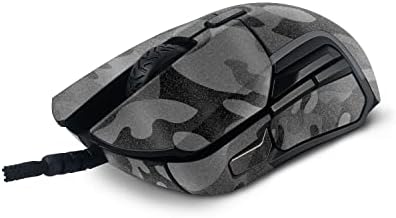 MightySkins Glitter Glitter Compatível com Steelseies Rival 5 Mouse de jogos - Camo preto | Acabamento de brilho protetor