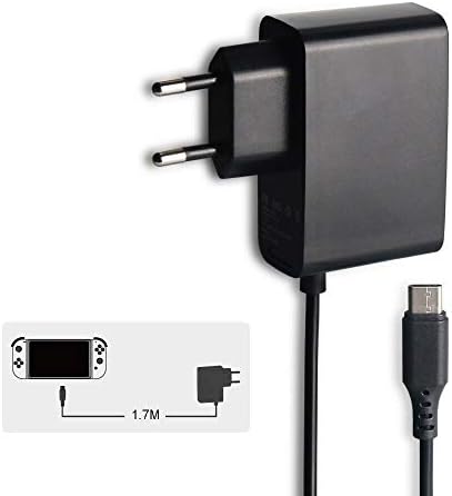 Link-e: Console de cabos de carregador de rede elétrica com o Nintendo Switch Console