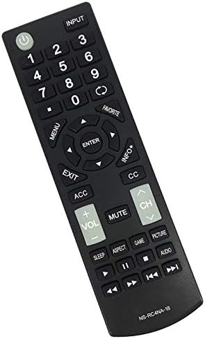 NS-RC4NA-18 Remote Control Compatible with Insignia TV NS-32D311NA17 NS-32D311MX17 NS-40D420NA18 NS-49D420NA18 NS-55D420NA18 NS-39D310NA17 NS-40D420MX18 NS-55D420MX18 NS-50D510NA17 NS-24D310NA19