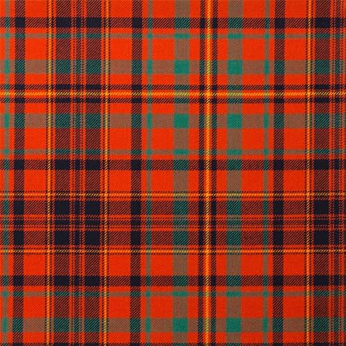 Material de tecido leve de 10 onças Macleod vermelho Tartan Antigo 1 metro