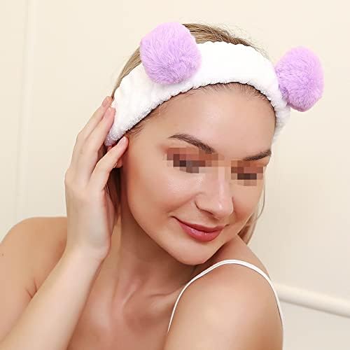 CCHUDE 2 PCS PANDA LAVAR FACO FACO BANDO ELÁSTICA ELÁSICA ELÁSTICA BAPE DA CABEÇA SPA SPA Headwrap