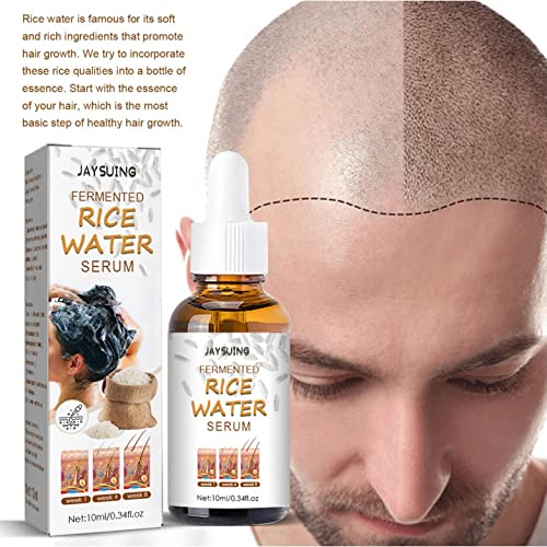 Zitiany Organic Rice Water Serum para crescimento de cabelo, tratamento para perda de cabelo, fortalece o cabelo, nutre o