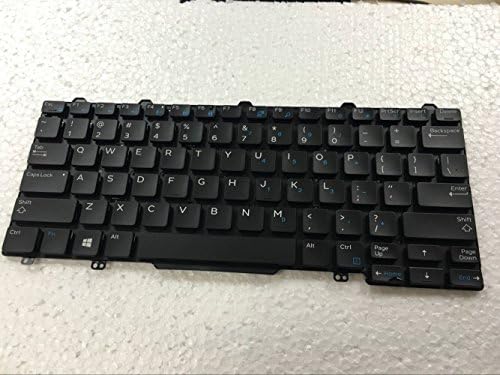 Novo teclado dos EUA para Dell Latitude E5250 E5270 E7250 E7270 Série, sem ponteiro de bastão, sem quadro, sem backlit
