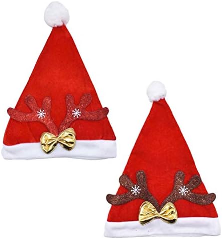 Soimiss 2pcs chapéu de natal chapéu decorado de chapéu de Natal para adultos