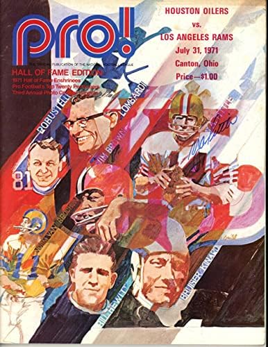 YA Tittle Tittle autografed/assinado 1971 GameDay Magazine Beckett 38064 - Revistas Autografadas da NFL