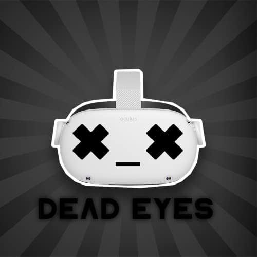 Olhos Dead - Oculus Quest 2 - Decalques - Black