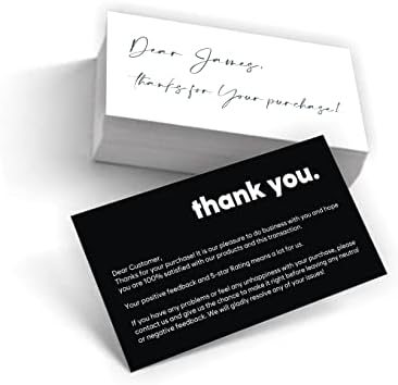 Eppo80x Obrigado por seus cartões de solicitação de feedback de pedido de compra Fácil de escrever sobre