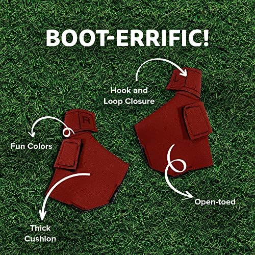 Birdy Bootie Protetive Water -aves Sapatos, sapatos para gansos e patos grandes, gansos e pares de patos grandes, vermelho