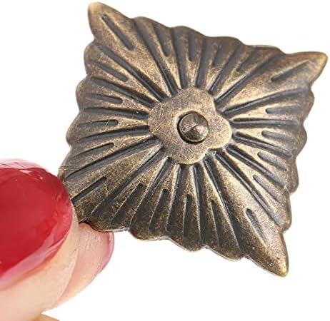 Dobradiça da porta jahh 100pcs 21x21mm unhas unhas de bronze antigo estofos decorativos unhas tacht sweee soefas side decoração
