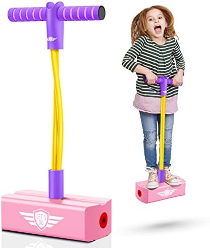 HCHILDHHODHHood Foam Pogo Jumper for Kids, Pogo Stick Jumping promove um cultivo de brinquedos mais altos divertidos e seguros ao