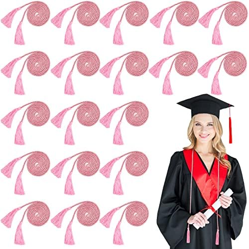 48 Cords de graduação em PCs, cabos de honra com borlas para solteiro, mestre, cerimônias de formatura Doctor