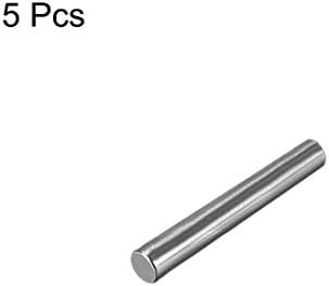 Uxcell Carbon Steel GB117 30mm Comprimento 4mm x 4,6mm Diâmetro final pequeno 1:50 pino de cone 5pcs