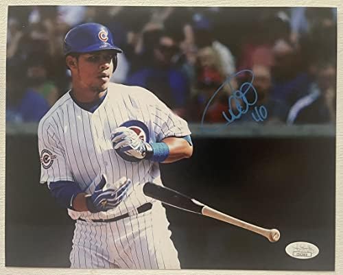 Willson Contreras assinou autografado brilho 8x10 Photo Chicago Cubs - JSA autenticada