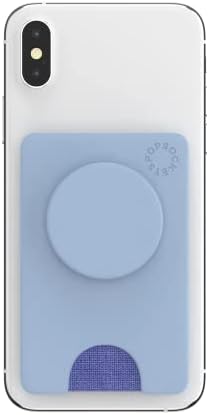 Carteira de telefone Popsockets com aderência de telefone em expansão, suporte para cartão de telefone - cornlower azul
