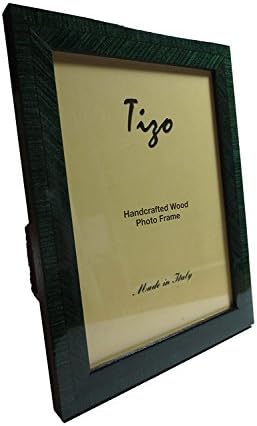 TIZO 5 x 7 Emerald Green Wooden Frame, fabricado na Itália