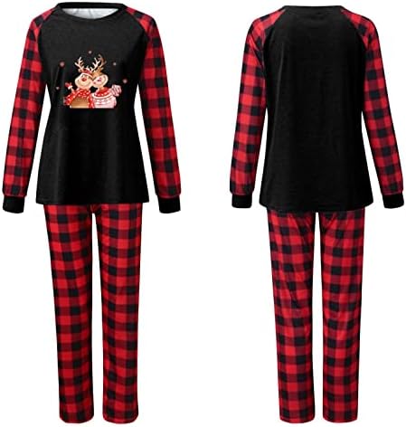 XBKPLO Mom de Natal Conjunto de Papai Noel Roupas de família Matando de manga longa+Calça Pijamas de Natal da família Set 3xl