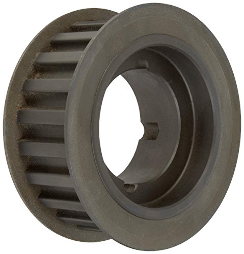 Ametric® 8M24TL30.1108 Polia de tempo de aço com flange, 8m, para uma correia de tempo de 30 mm de largura HTD, 24 dentes, para