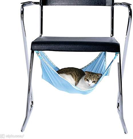 Hammock de gato Cama de rede de animais de estimação respirável, sob a cadeira berço berço para pequenos animais
