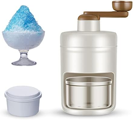 Máquina de barbear de gelo yejahy, triturador de cone de neve, máquina de barbear de gelo manual avançado, utensílios de cozinha doméstica e um molde congelado para fazer smoothies