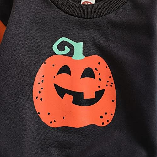 Halloween infantil menino menino de abóbora roupa de manchas de grandes dimensões moleto