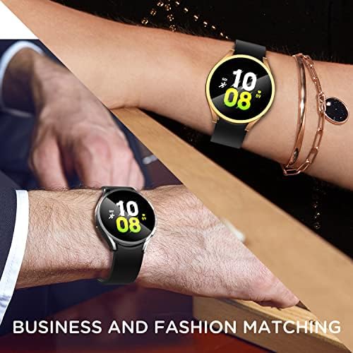 Suoman 4-Pack for Samsung Galaxy Watch Case 5 40mm, caixa protetora protetora da capa de pára-choque TPU de proteção TPU para Samsung Galaxy Watch 5 40mm-Clear+Clear+Clear+Clear+Clear