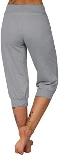 Calça de ioga de Bwogeeya Capri Yoga Palnta Pontas de Pajama Lounge calças com bolsos