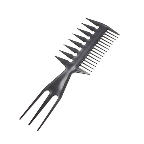 Conjunto de salões de barbas de cabelo combos pincel 10pcs preto pro plástico de plástico de pente de cabelo para cabelos