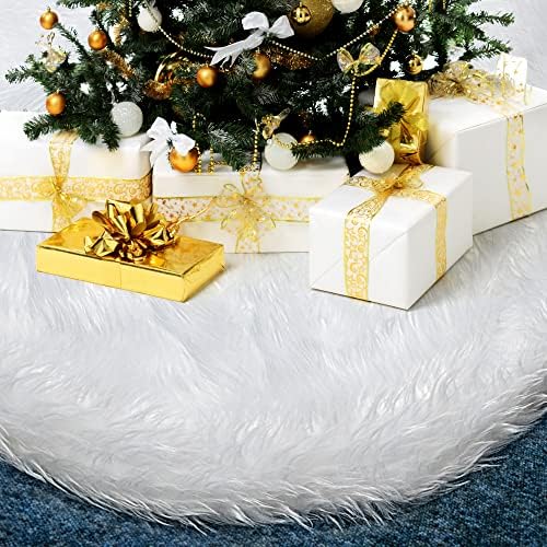 Coolwufan 48 polegadas Saia de árvore de Natal para as decorações de festas de férias em árvore de Natal