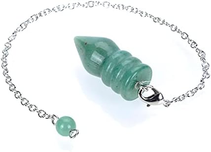 Sharrb reiki chakra cura pêndulo de cristal pêndulo de pedra natural 1pcs