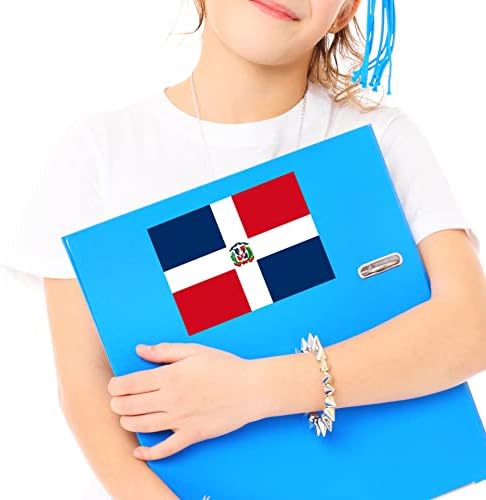 Bandeira do adesivo da República Dominicana Laptop de Notável de Decalques 5.5 X4