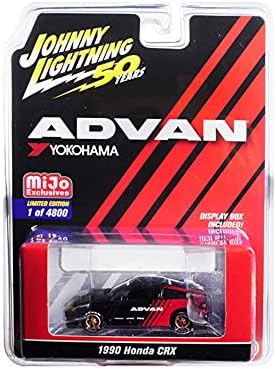 1990 CRX Advan Yokohama Johnny Lightning 50th Anniversary Limited Edition to 4800 peças 1/64 Modelo Diecast Car
