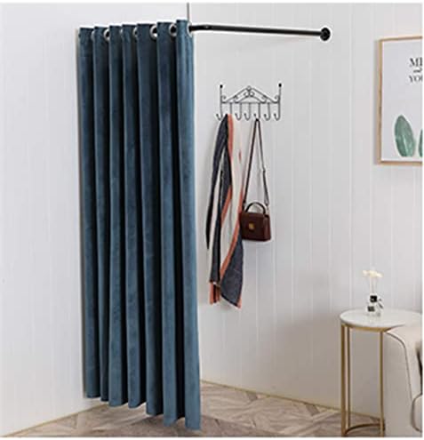 Camarim xzgden, sala de montagem loja de roupas trocando cortina de cortina grossa cortina anel prateleira DIY vestiário temporário