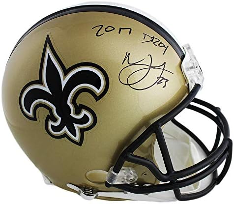 Marshon Lattimore autografou/assinado New Orleans Saints Capacete NFL autêntico com inscrição 2017 Droy