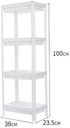 Lizi racks prateleira rack de armazenamento rack pp 2/3/4 piso 38cm de comprimento largura 23,5 cm de altura 40/71/100cm branco