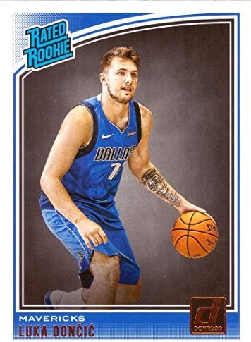 2018-19 Panini Donruss Basketball 177 Luka Doncic Rookie Card Dallas Mavericks - Rookie Rated
