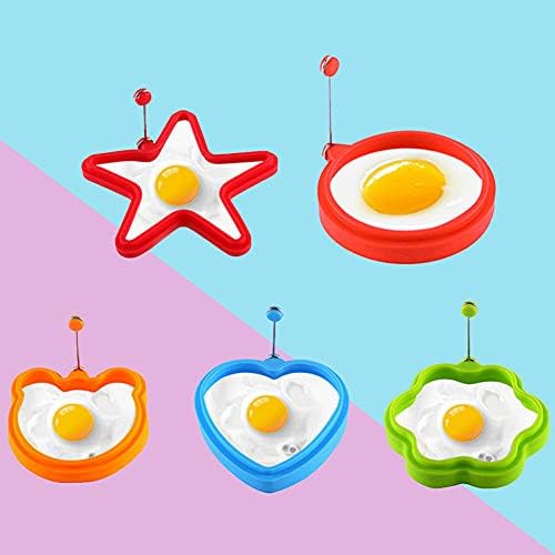 Anel de ovo de silicone profissional, anel de ovo, sanduíche de café da manhã de panqueca, ovo Benedict, omelete e mais anel de molde antiaderente