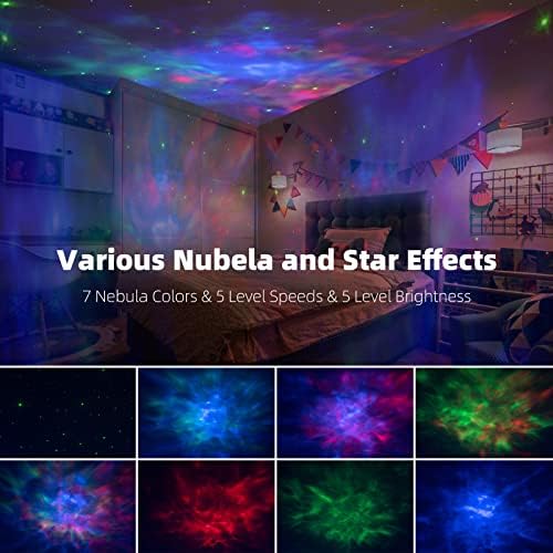 Projector Star Galaxy Light Projector, Projector Starry Astronauta com Controle Remoto, Timer e 360 ​​° NEBULA AJUSA