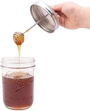 Diper de mel de aço inoxidável por Mason Jar Lifestyle