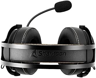 Sharkoon Skiller SGH50 fone de jogo, áudio de alta resolução, unidade de driver de 2,0 polegadas, conector estéreo de 0,1 polegada,