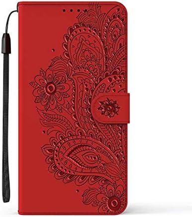 Caixa da carteira Flipbird Compatível com a capa do telefone Oppo A5 2020 Flower com estojo de carteira com suporte de pulso de