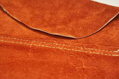 Antaither Split Cowide Leather Solding Cape Manga, Heat & Flames Proteção de trabalho pesado resistente à chama