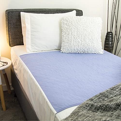 Conni reutiliza a almofada de cama com dobra, absorvente, impermeável e lavável protetor para incontinência, umedecimento e transpiração
