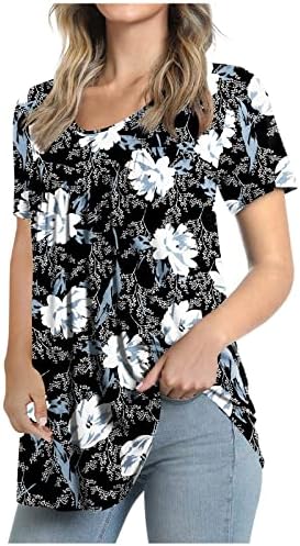 Moda Plus Size Tops para mulheres Mangas curtas Camiseta Camiseta Bloups listrada camiseta solta camisetas 2023 Tees de verão